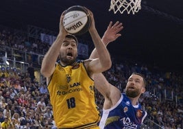 Mike Tobey, líder de la victoria del Gran Canaria ante el Valencia.