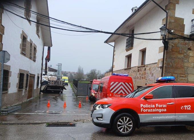 Un vechículo de la Policía Foral.