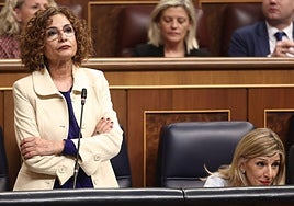 María Jesús Montero, vicepresidenta primera del Gobierno, en el Congreso