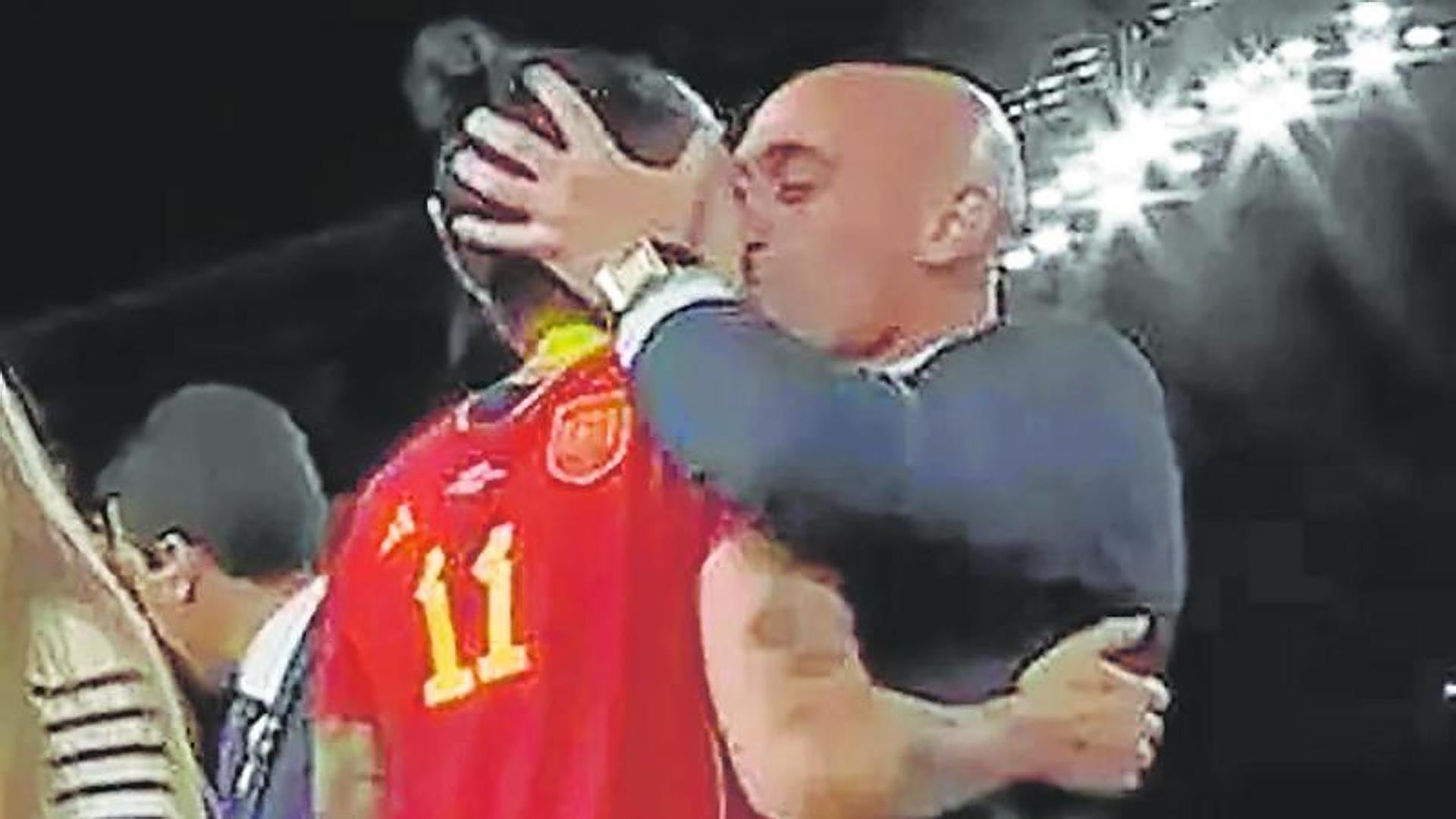 Rubiales Fined 10,800 Euros for Kissing Hermoso