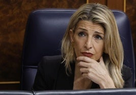 Yolanda Díaz, en el Congreso