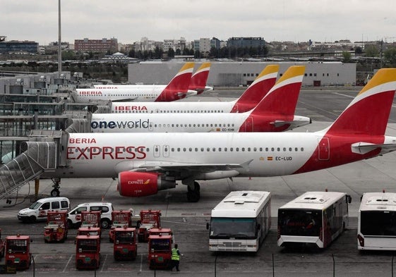 Aviones de Iberia.