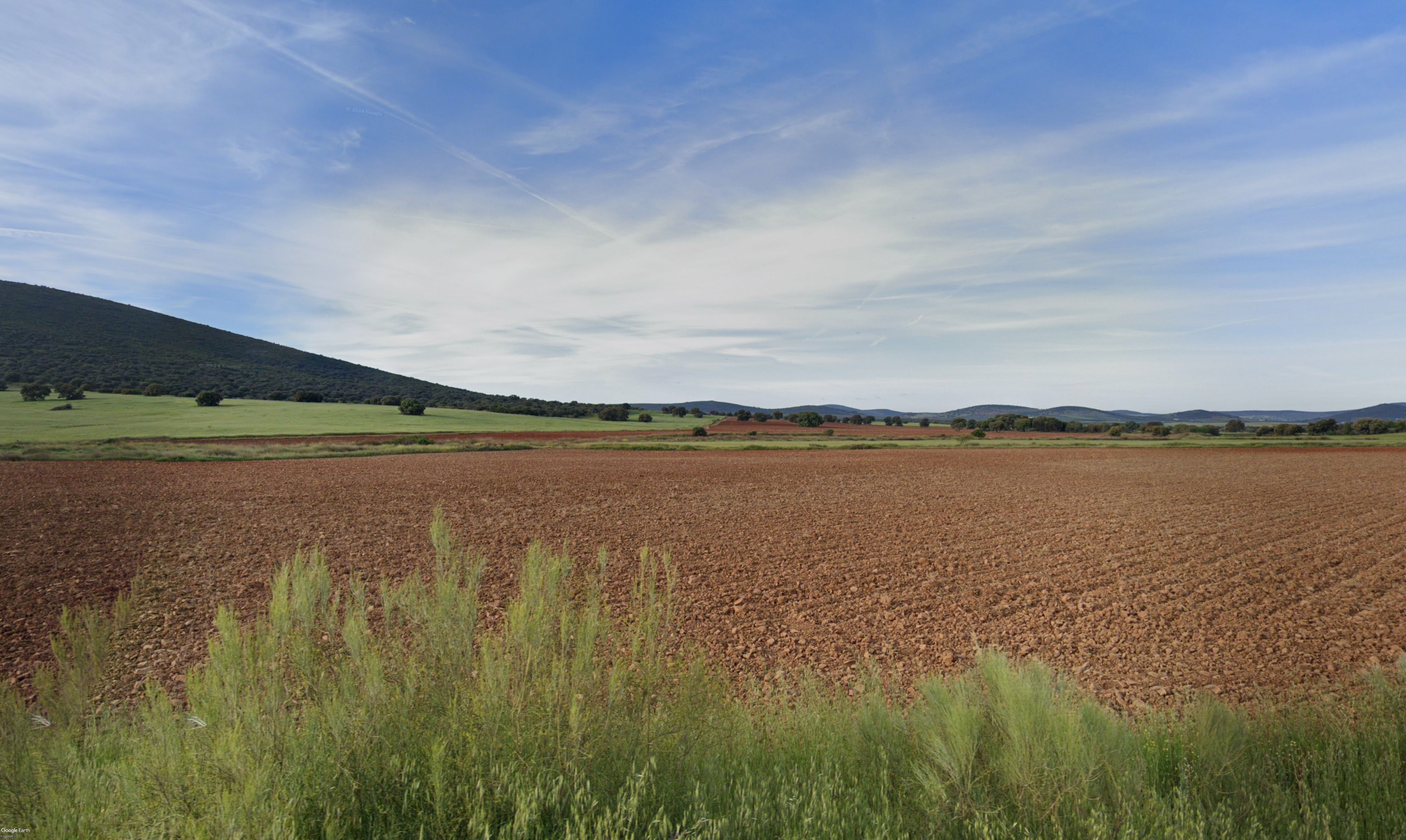 Terrenos de Campo de Montiel donde se sospecha que existe monacita con un porcentaje elevado de varios elementos de tierras raras.