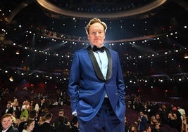 Conan O'Brien, al término de la gala.