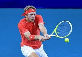 El tenista español Alejandro Davidovich, en el reciente torneo de Acapulco.