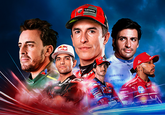 ¡Toda la emoción del motor con DAZN! Disfruta del Mundial de Fórmula 1 y MotoGP desde solo 9,99€/mes