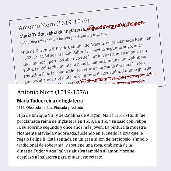 Filtros para feas y comas que derrocan dinastías: la revisión de las cartelas en los museos