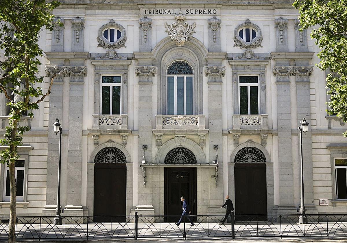 Fachada del Tribunal Supremo en Madrid.