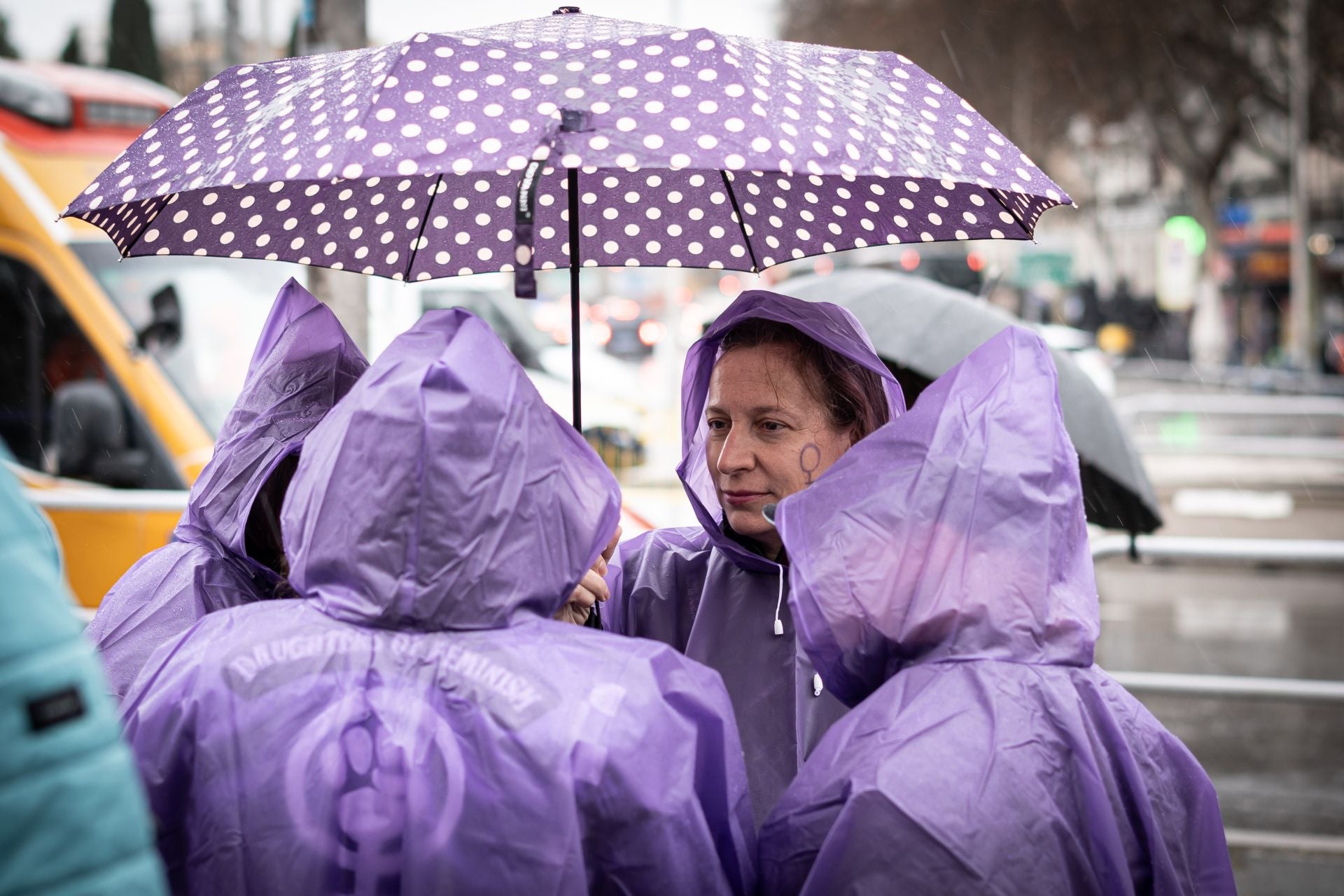 Manifestación en Madrid convocada por la Comisión 8M