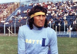 Hugo Gatti, durante su etapa en Boca Juniors.