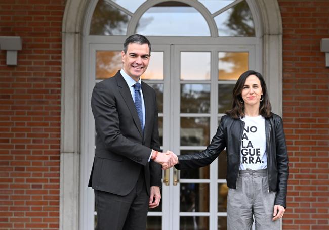 Pedro Sánchez e Ione Belarra