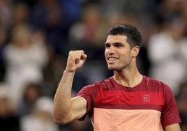 Carlos Alcaraz, en el torneo de Indian Wells.