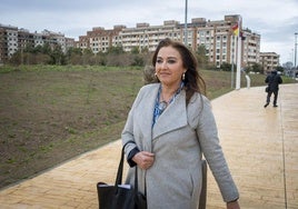 La directora del conservatorio profesional, Yolanda Sánchez, en el juzgado el día de su declaración como testigo.