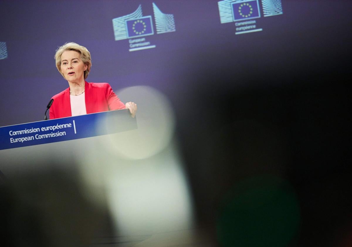 La presidenta de la Comisión Europea, Ursula von der Leyen.