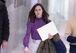 Ione Belarra, líder de Unidas Podemos, en el Congreso