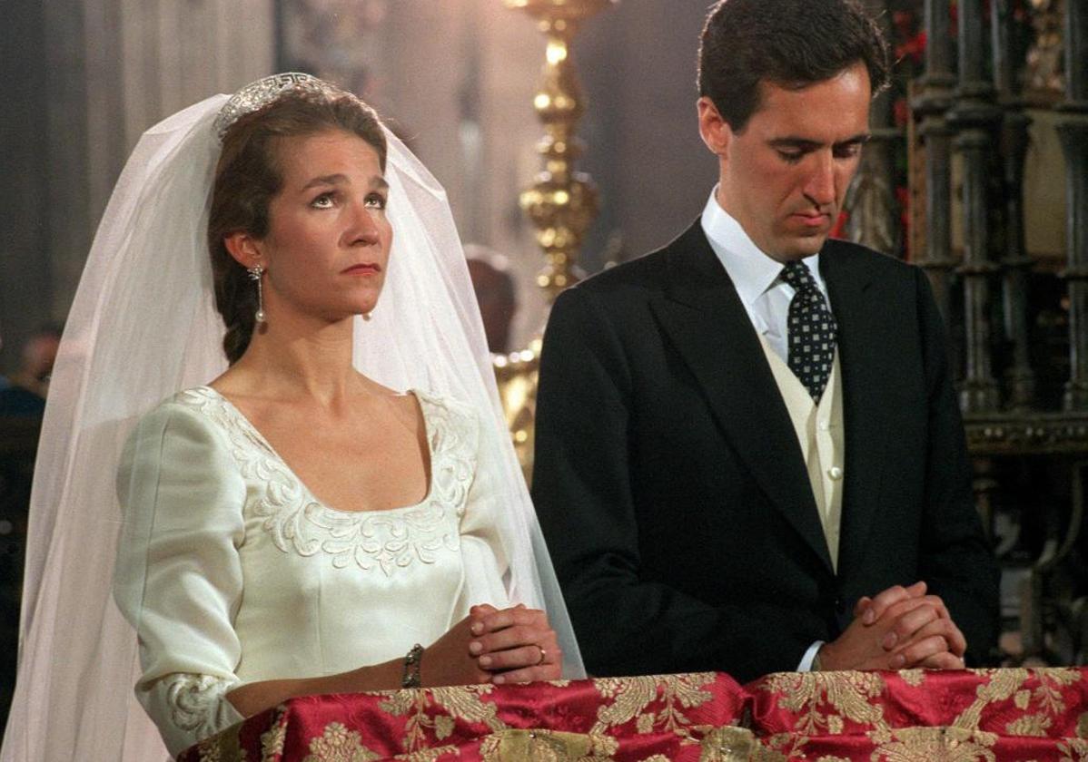 Imagen de la boda de la infanta Elena y Jaime de Marichalar.