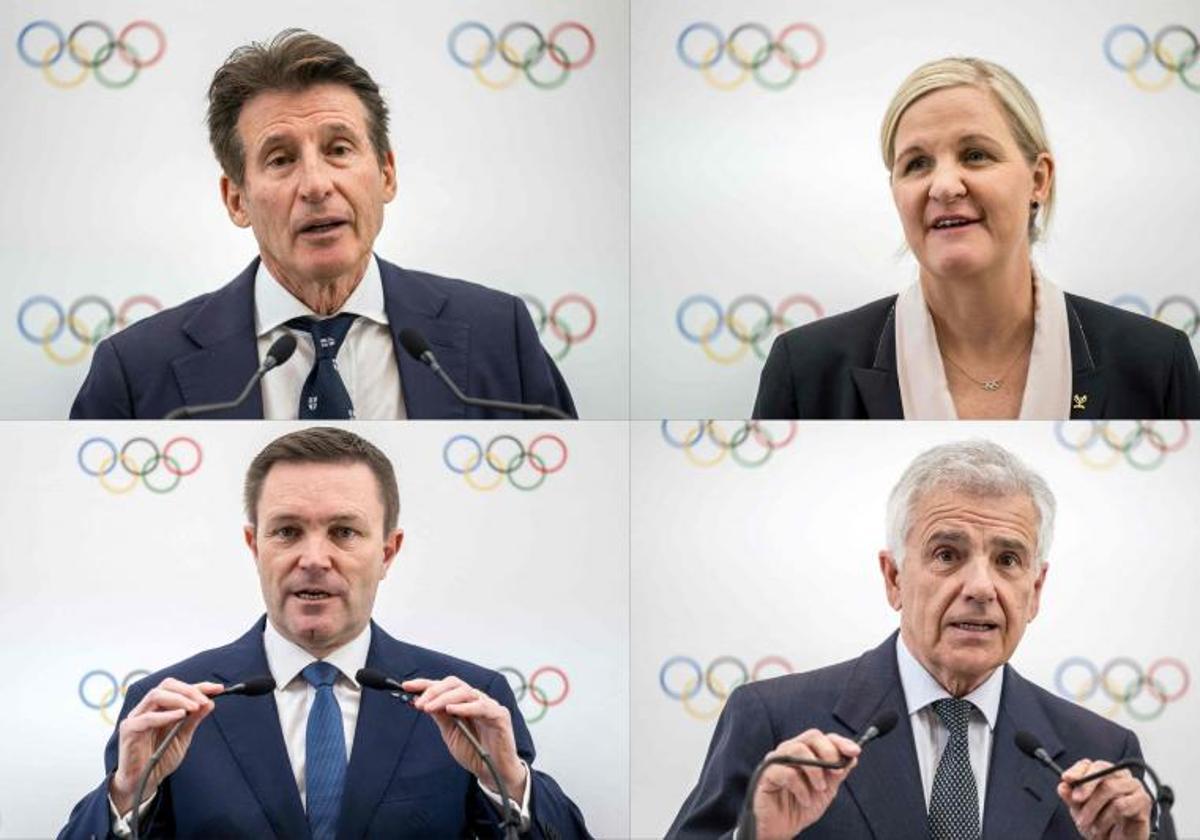 Sebastian Coe, Kirsty Coventry, David Lappartient y Juan Antonio Samaranch.