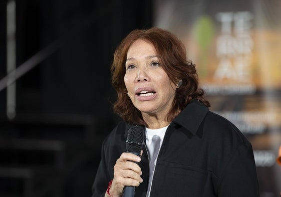 Leonor Espinosa, durante su intervención.