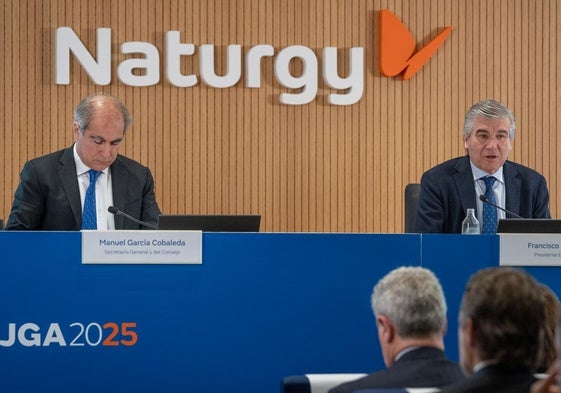 El CEO de Naturgy, Francisco Reynés, durante la junta.