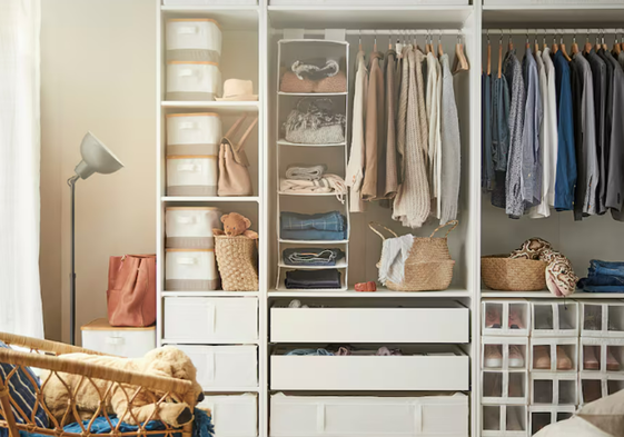 Organiza tu armario para el cambio de estación con estas prácticas soluciones de almacenaje de Ikea
