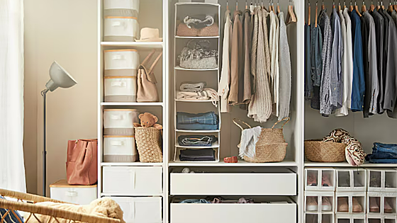 Organiza tu armario para el cambio de estación con estas prácticas soluciones de almacenaje de Ikea