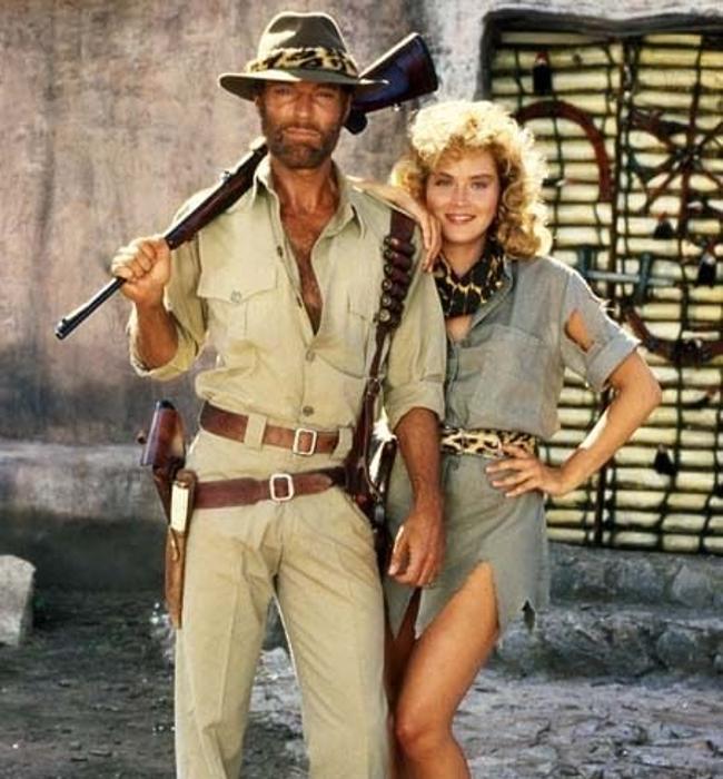Richard Chamberlain y Sharon Stone en 'Las minas del rey Salomón'.