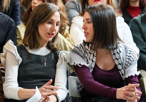 Ione Belarra e Irene Montero anuncian su candidatura para liderar Podemos.