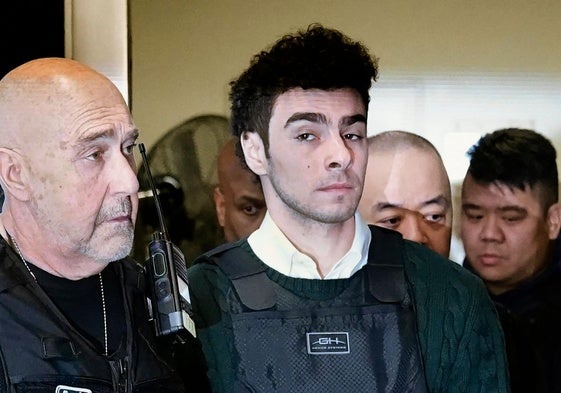 Luigi Mangione, tras ser detenido.