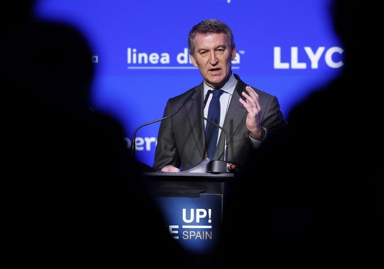 Alberto Núñez Feijóo, presidente del PP, este jueves durante la cuarta jornada del foro Wake Up Spain.