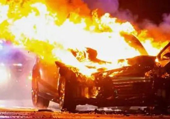 Incendio coche eléctrico