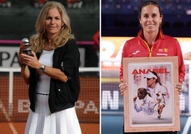 Arantxa Sánchez Vicario y Anabel Medina.