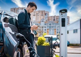 Punto de recarga para vehículos eléctricos