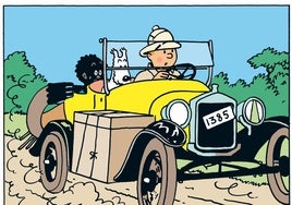 Al volante con Tintín