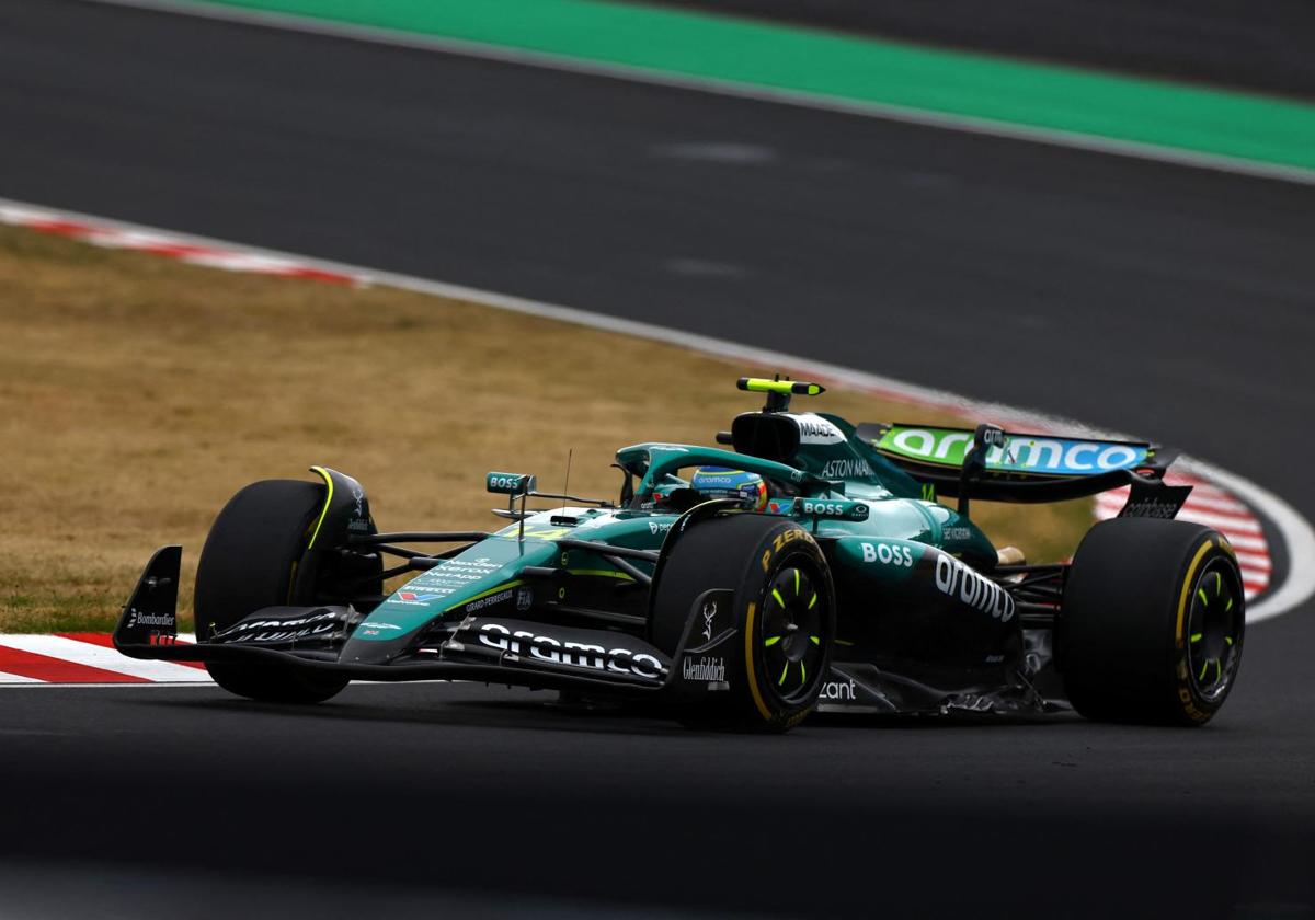 Fernando Alonso during the Japanese GP in Suzuka.