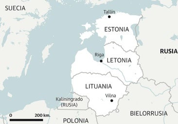 Los países bálticos levantan la primera barrera de defensa europea para frenar a Rusia