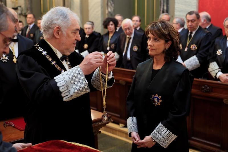 Cándido Conde-Pundido y Dolores Delgado.