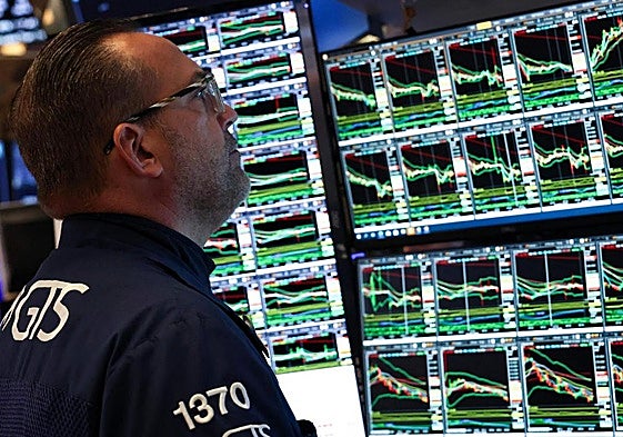 Un operador de Bolsa.