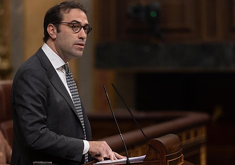 Carlos Cuerpo, en el Congreso de los Diputados