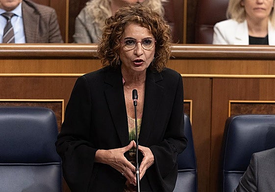 Montero, este miércoles en la sesión de control al Gobierno en el Congreso