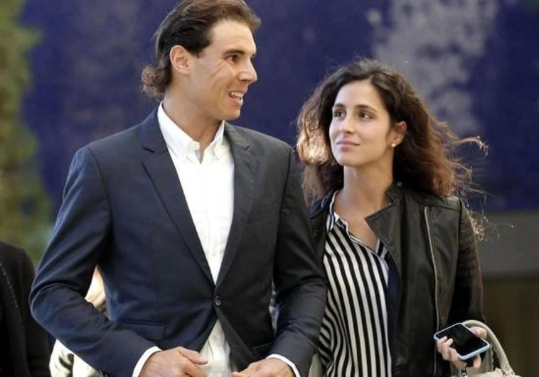 Rafa Nadal y y Mery Perelló.