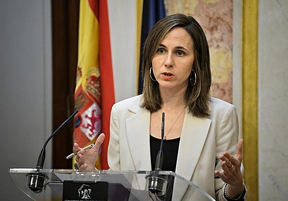 La diputada y secretaria general de Podemos, Ione Belarra.
