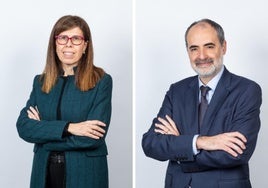 Antonio Romero, nuevo director general de CECA, y Ainhoa Jáuregui, nueva CEO de Cecabank.