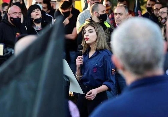 Isabel Medina Peralta, líder de la sección femenina de Falange.