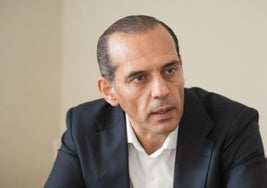 Juan Verde, en un momento de la entrevista realizada en el palacio Kursaal de San Sebastián.