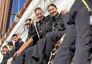 La vida de la Princesa de Asturias a bordo del Juan Sebastián de Elcano, en imágenes