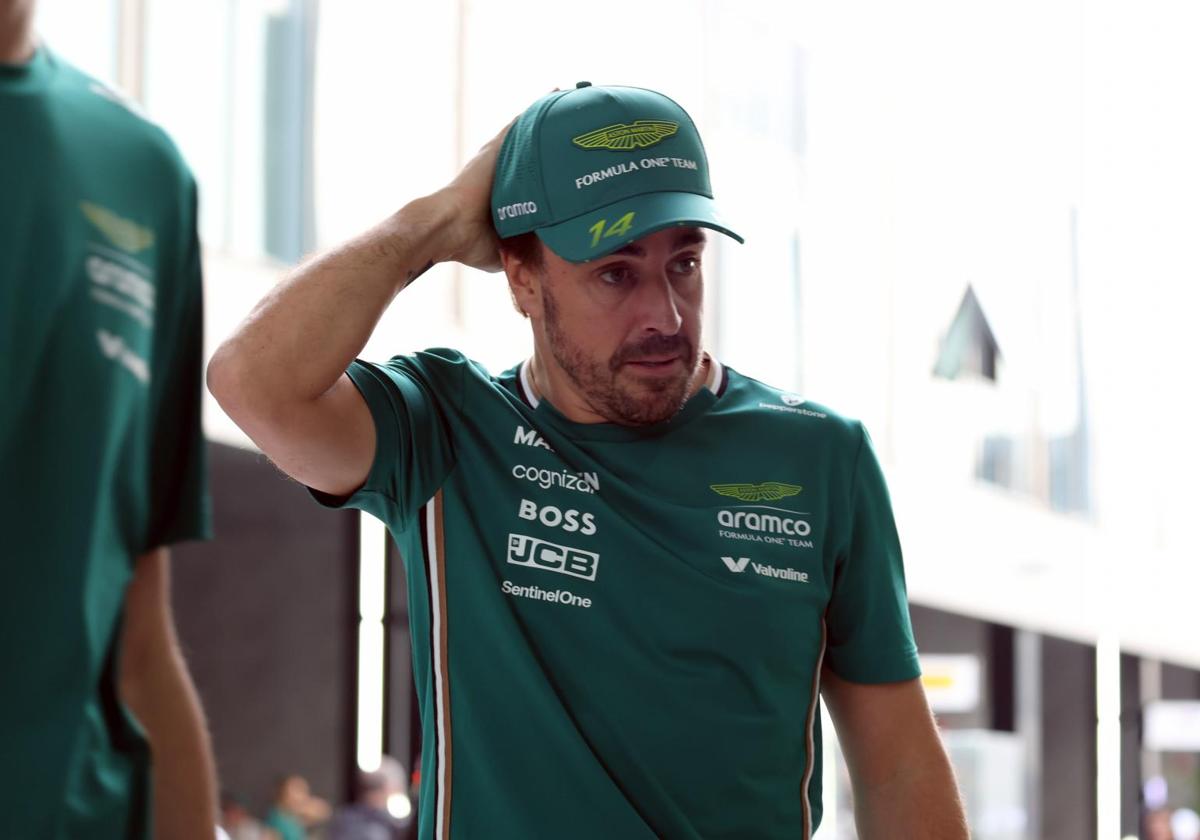 Fernando Alonso, durante el GP de Arabia Saudí.