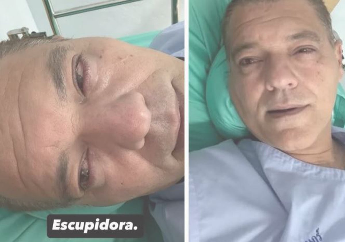 Imágenes de Frank Cuesta tras ser ingresado.