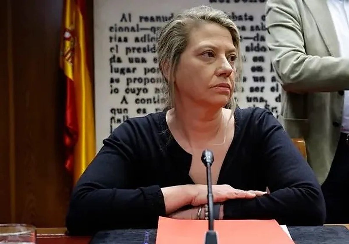 María Cristina Álvarez, asesora de Gómez, durante su comparecencia en el Senado