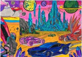 Uno de los dibujos ganadores de 'Toyota Dream Car' 2024-2025