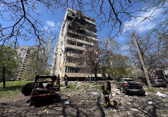 Uno de los últimos ataques de Rusia ha dañado zonas residenciales de Zaporiyia.